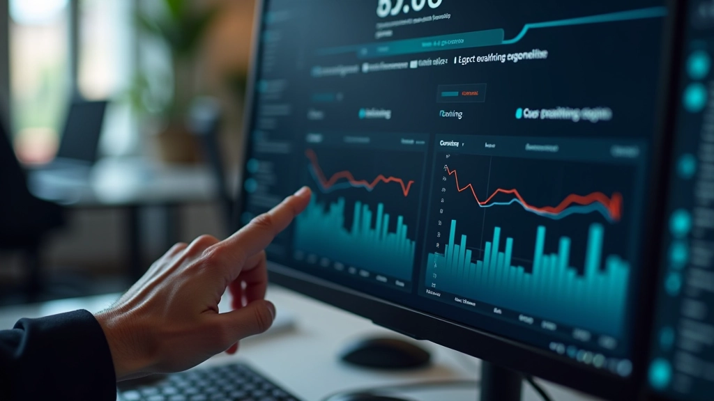 User clicking a button on a responsive website interface with timing metrics visible